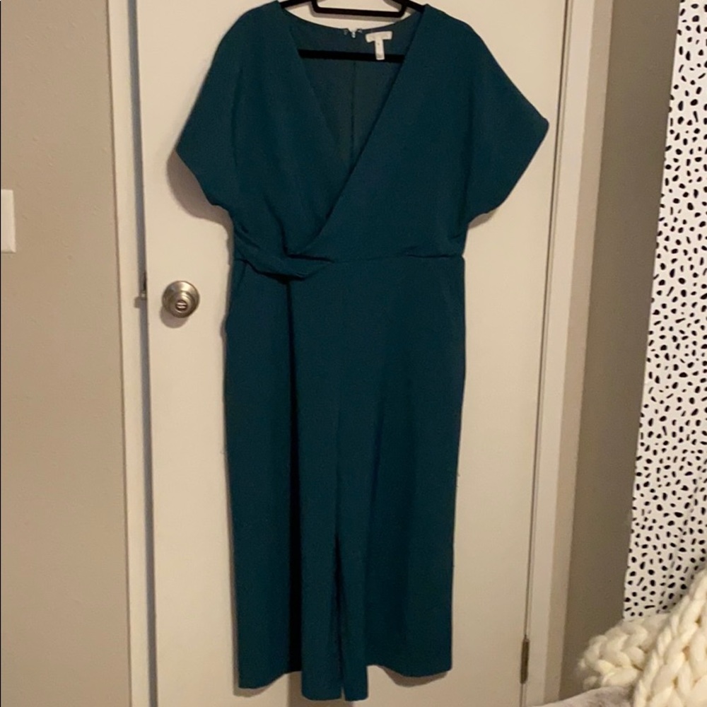 Leith Wide Legged Crop Jumpsuit - XL